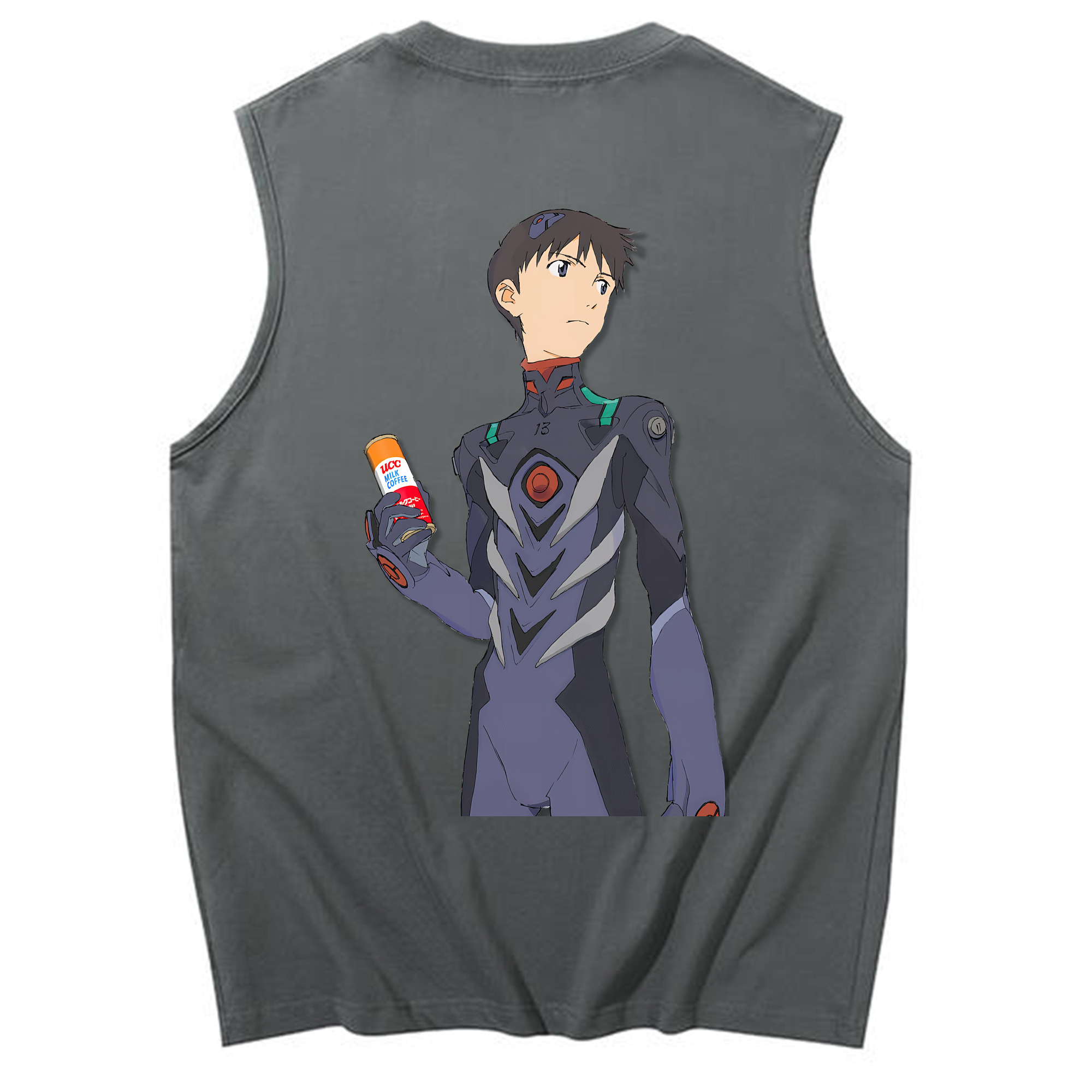 （画像用） EVA 新世紀エヴァンゲリオン コットン100％タンクトップ（背面プリント）
